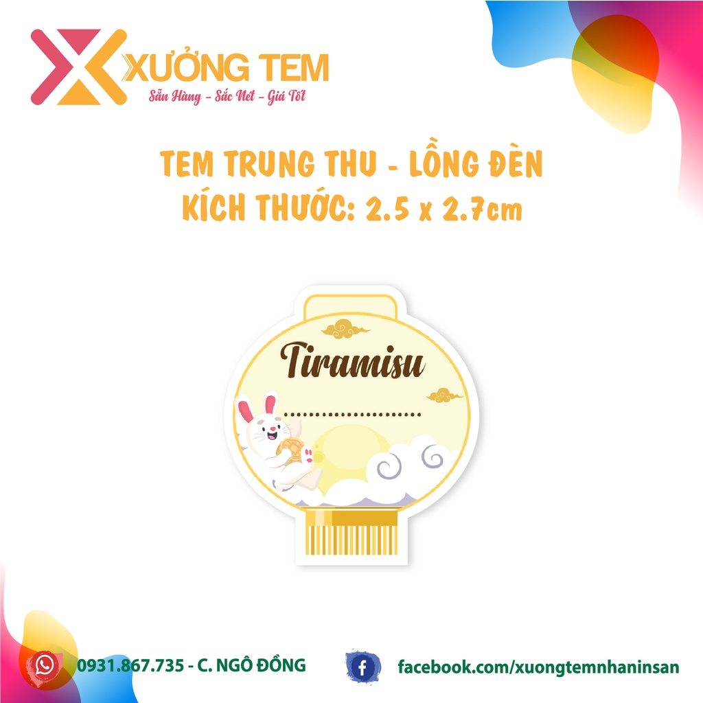 Tem Dán, Nhãn Dán Nhân Bánh Trung Thu, Hình Lồng Đèn Mới, Rất Nhiều Nhân Lạ Đặc Biêt