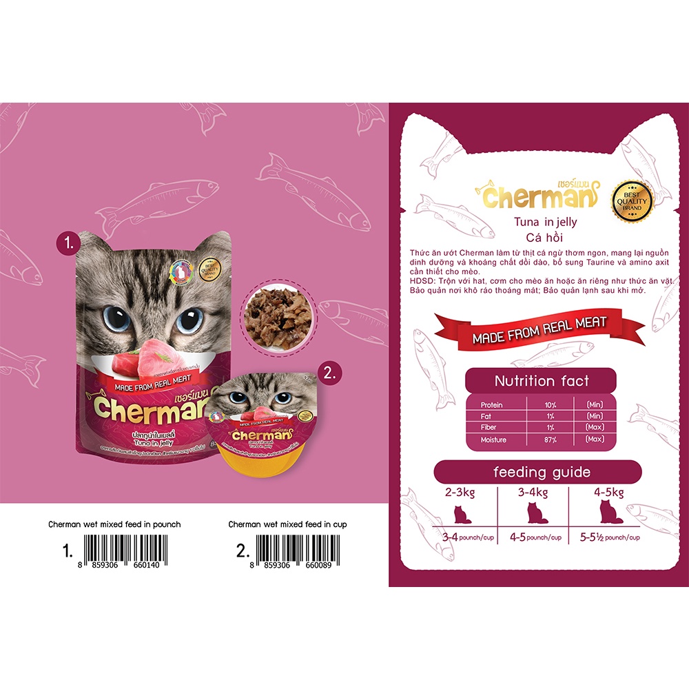 Pate Cherman Thái Lan Cho Mèo - 85g