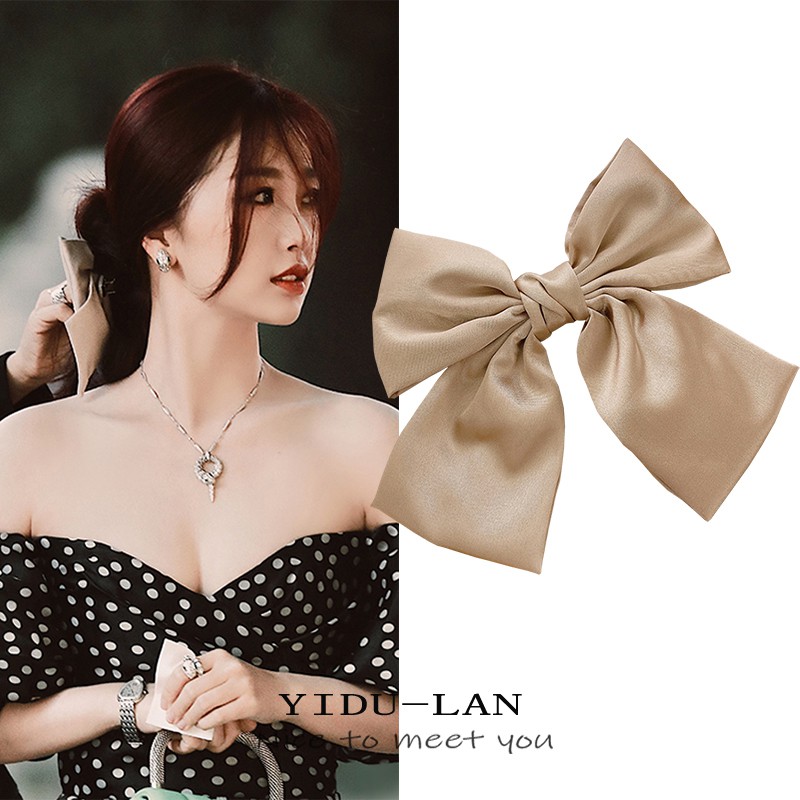 Kẹp Tóc Hình Nơ Đơn Giản Phong Cách Hàn Quốc Cho Bé Gái