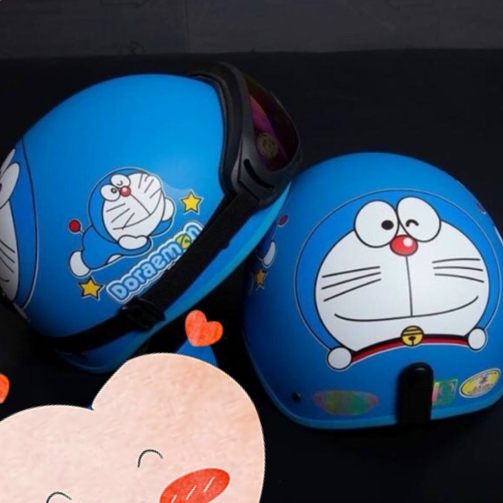 Nón Bảo Hiểm Doraemon Kèm Kính