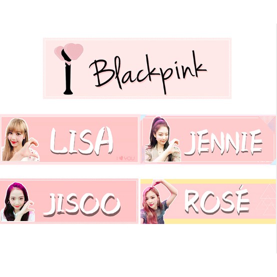 Banner Black pink và thành viên