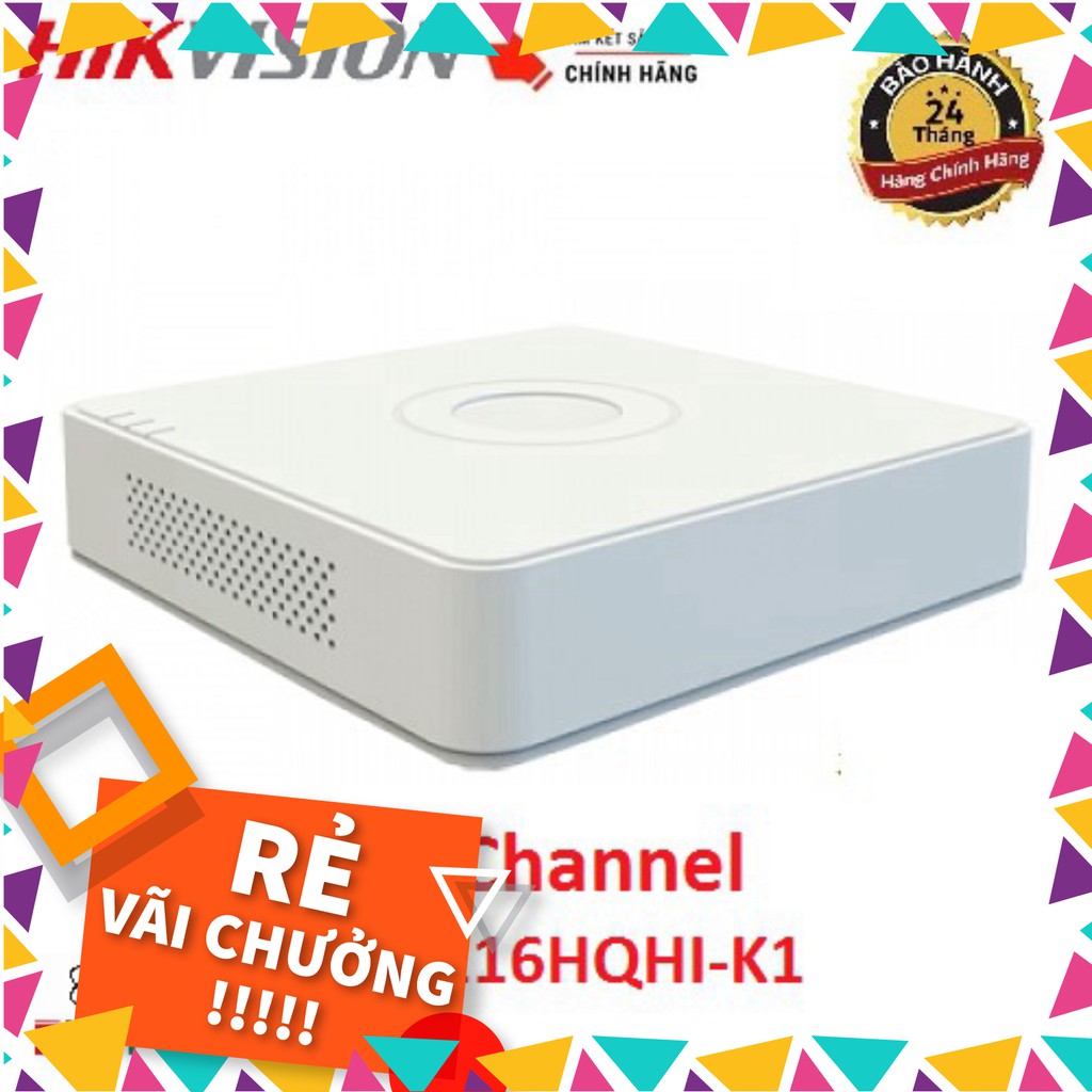 Đầu ghi hình 16 kênh Turbo HD 4.0 Hikvision DS-7116HQHI-K1  - Hàng chính hãng 100% - C