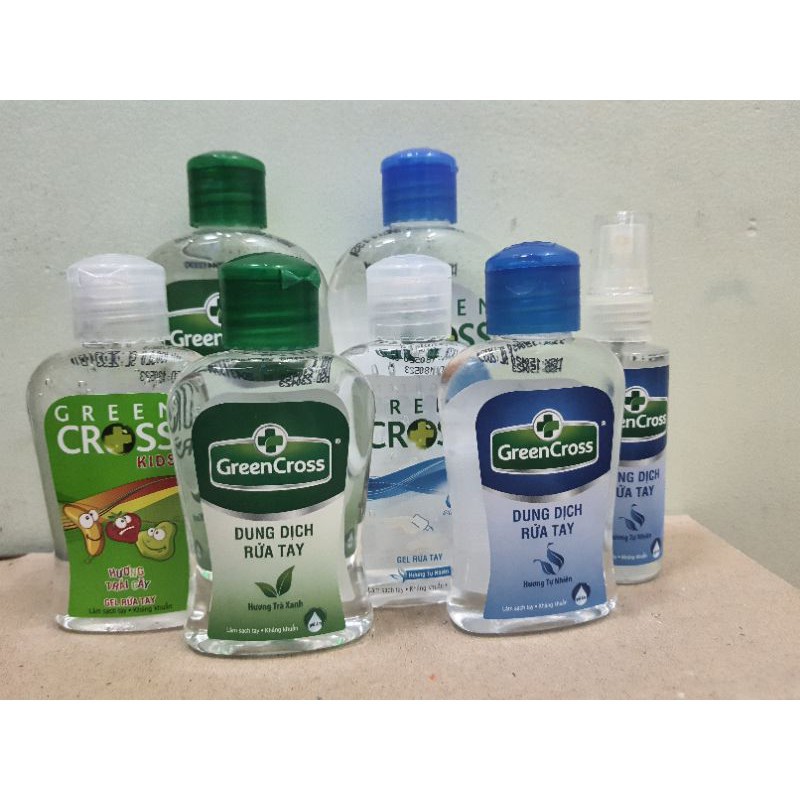 Dung Dịch Rửa Tay Khô Green Cross Giúp Làm Sạch, Loại Bỏ Vi Khuẩn (100ml, 250ml)