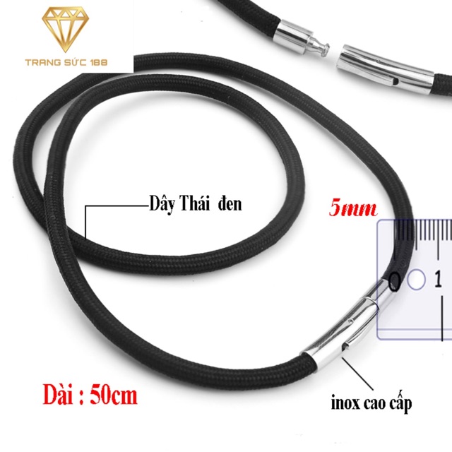 Dây chuyền nam inox ko đEn DN098