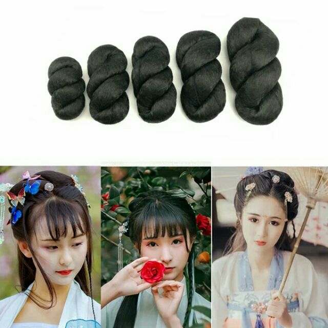 Búi tóc xoắn giả cổ trang