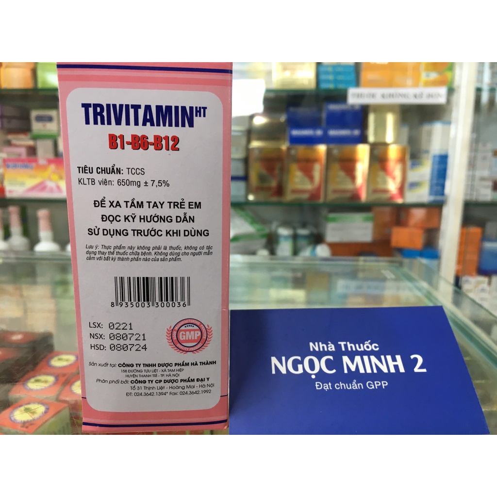 ✅ [Chính Hãng] Trivitamin HT B1-B6-B12 hỗ trợ tăng cường sức khoẻ