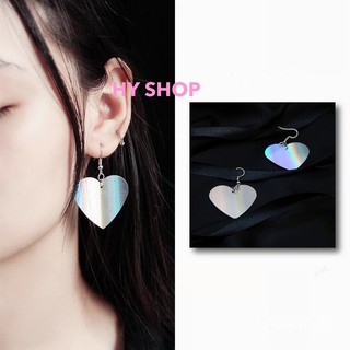 Bông tai trái tim nhiều màu