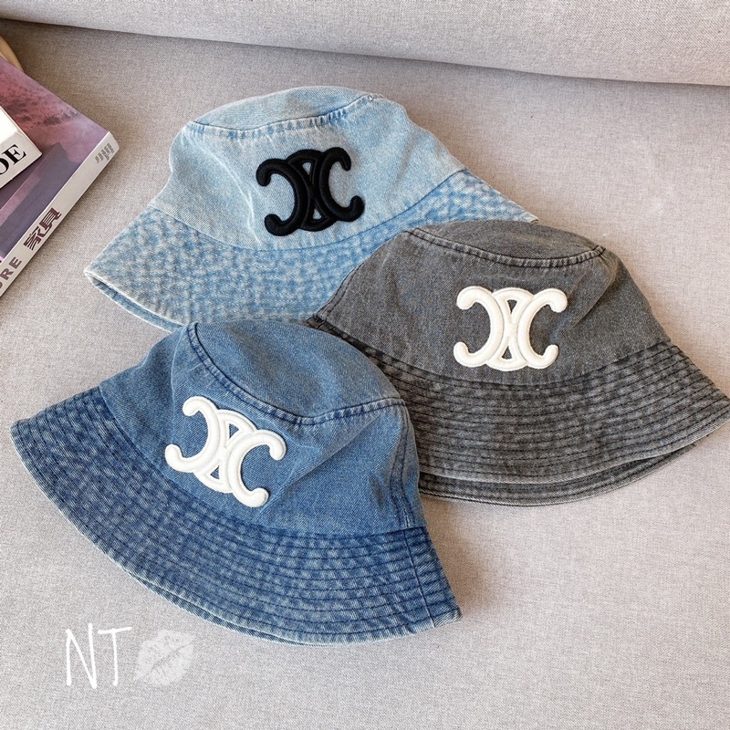 Mũ vành bucket bò ce line