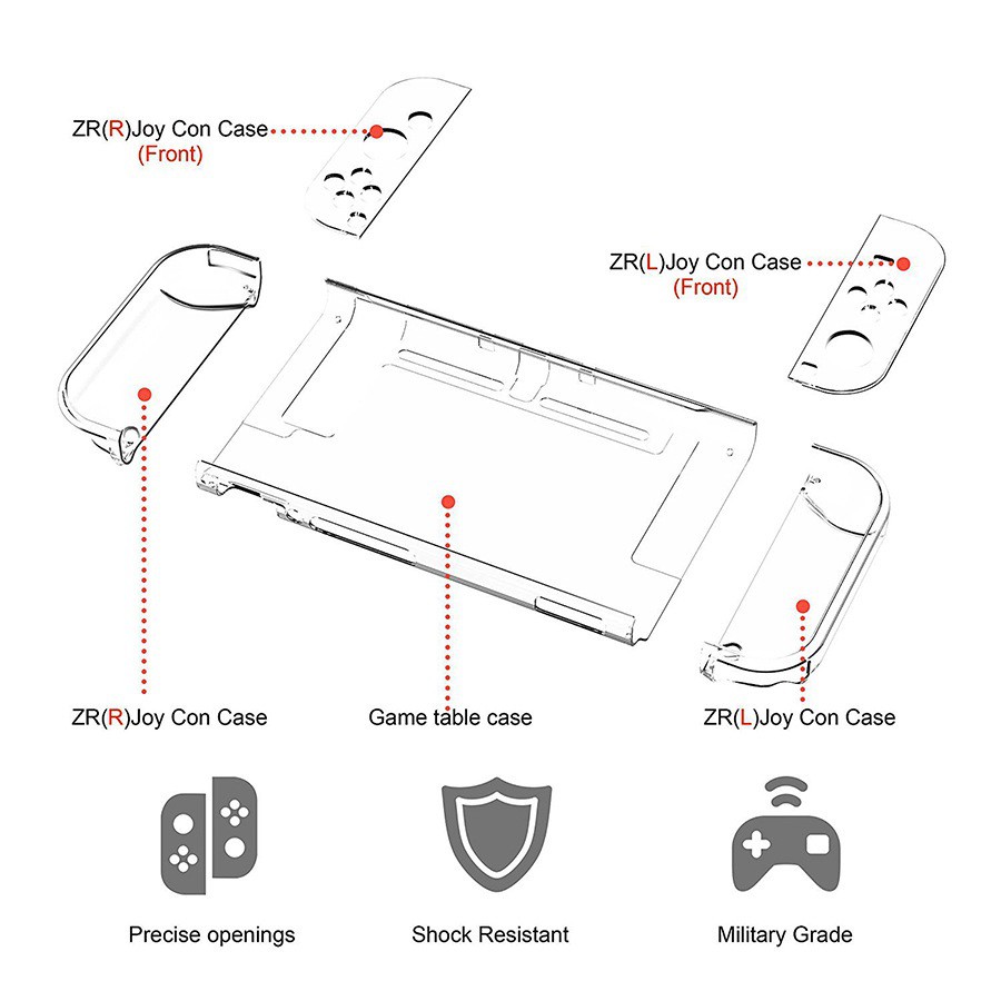 Ốp bảo vệ máy chơi game Lammcou cho Nintendo Switch NS Joy-Con che phủ đầy đủ thiết kế dễ thương