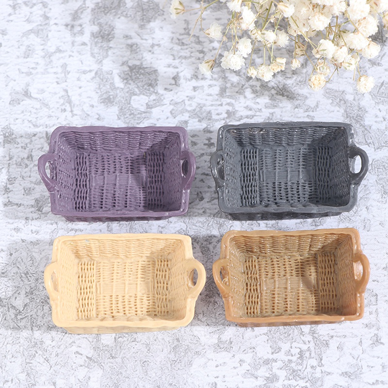 Giỏ Đựng Đồ Chơi Mini Bằng Nhựa Resin Dễ Thương