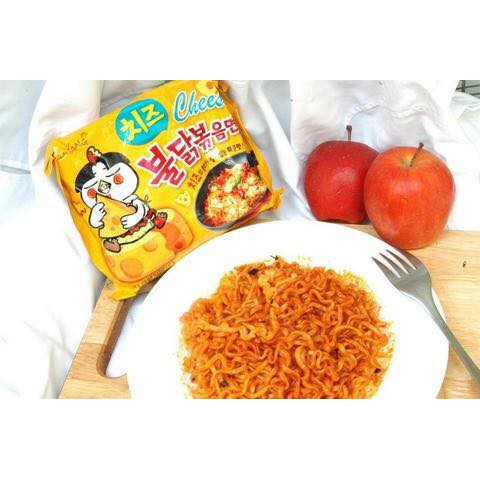 1 GÓI Mì Gà Cay Khô Vị Phô Mai Samyang 140g - Hàn Quốc