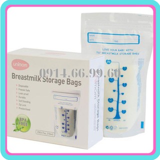 Túi trữ sữa Unimom 210ml - 60 túi