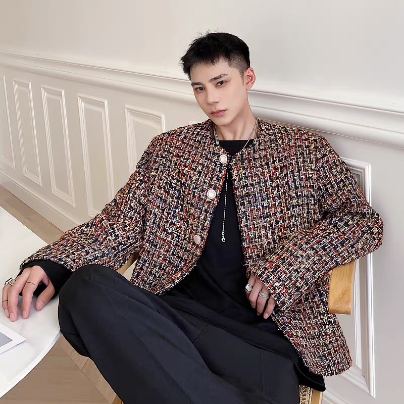 ÁO KHOÁC DẠ TWEED SỌC 2 MÀU CHO NAM |TAHISHOP|