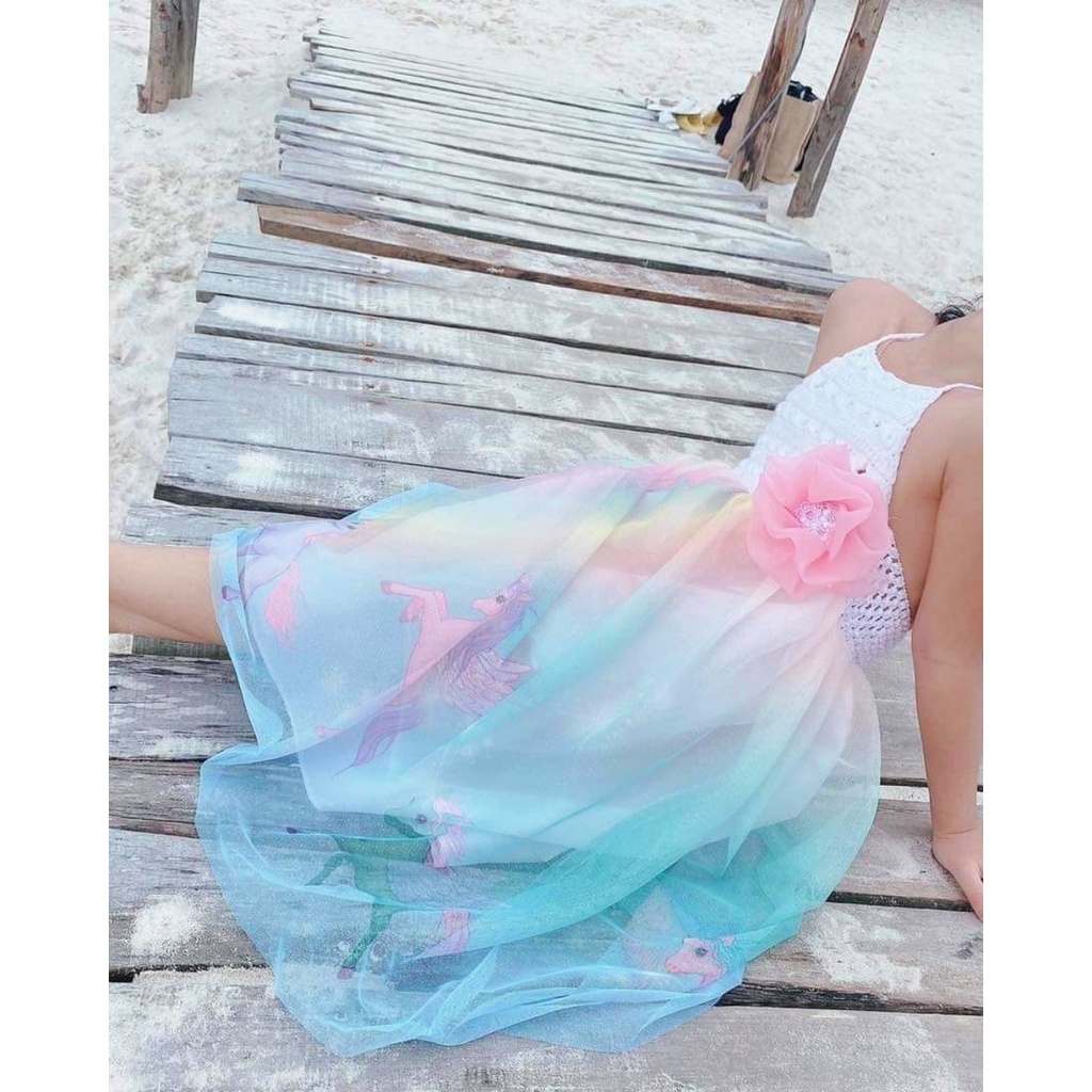 TH Đầm/Váy công chúa tutu dễ thương cho bé gái - Yếm len ngọc