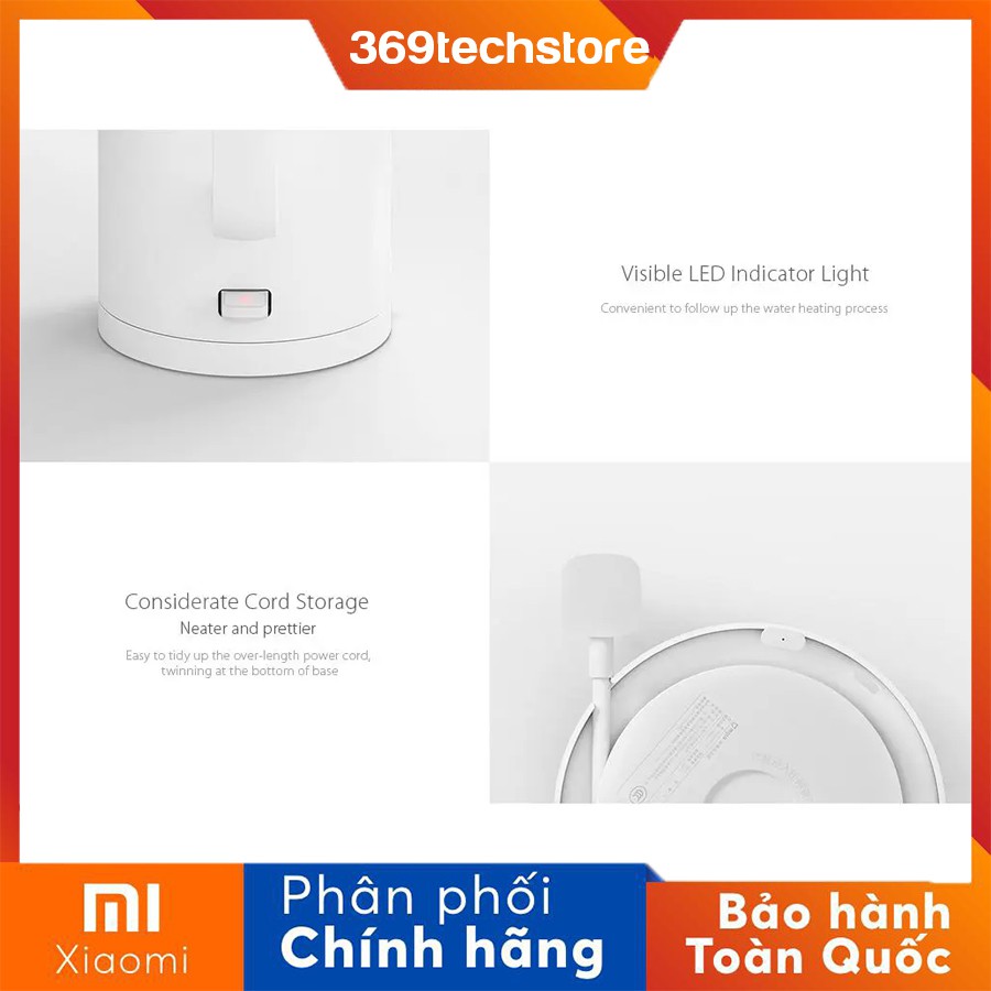 [ HÀNG CHÍNH HÃNG ] Ấm - Bình đun nước bằng thép không gỉ Xiaomi Gen 2