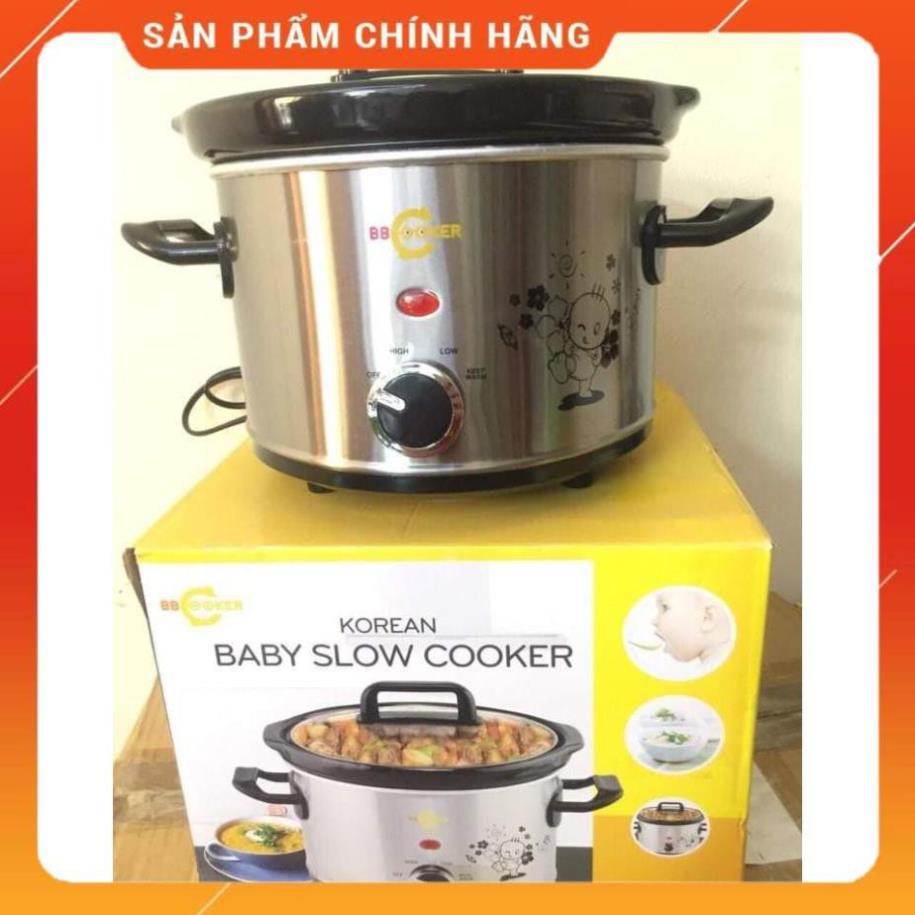 Nồi nấu cháo chậm cho bé BBCooker 2.5L, thương hiệu Hàn Quốc [ hàng chính hãng, BH 1 năm ]