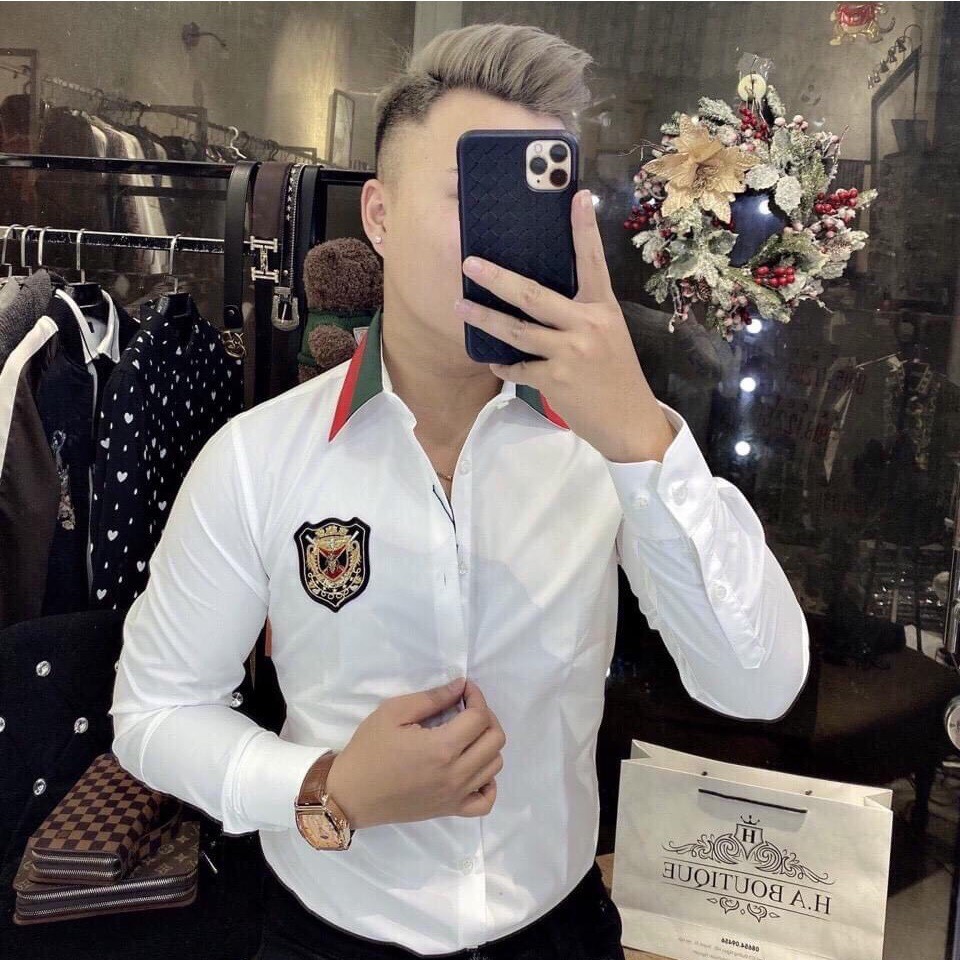 Áo sơ mi nam thời trang cao cấp thương hiệu Muradfashion, áo thun cao cấp MS541