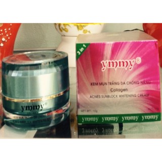 kem ymmy mụn trắng da chống nắng 10g