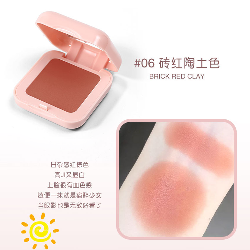 [Hàng mới về] Phấn Má Hồng Trang Điểm Tông Nude Màu Đỏ Cam Tự Nhiên Dễ Thương Cho Học Sinh | BigBuy360 - bigbuy360.vn