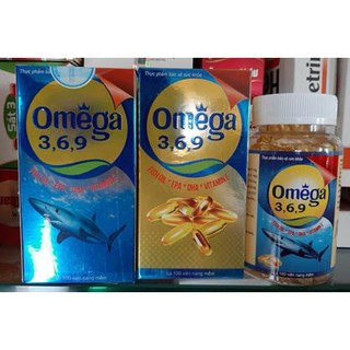 viên uống omega 3,6,9 bổ mắt lọ 100 viên