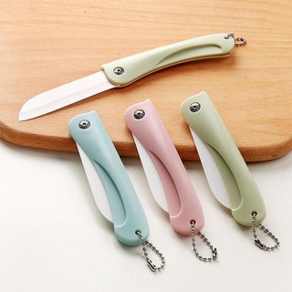 DAO GỌT HOA QUẢ LƯỠI SỨ GẤP GỌN CÓ MÓC TREO TIỆN DỤNG 88144 SỈ LẺ GIA DỤNG