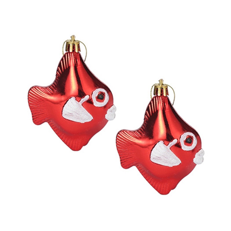 Set 2 Trái Châu Bằng Nhựa Treo Trang Trí Cây Thông Giáng Sinh Năm Mới