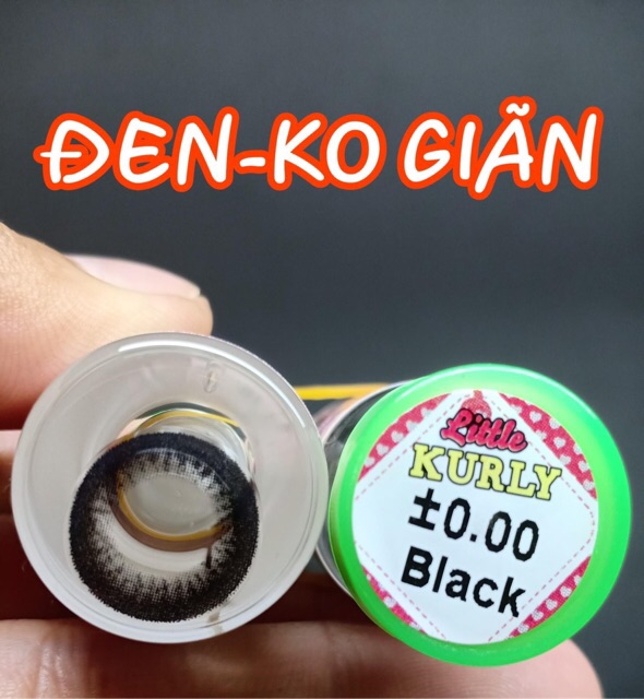 Cận 0.5₫  Contact Lens Little Kurly Black