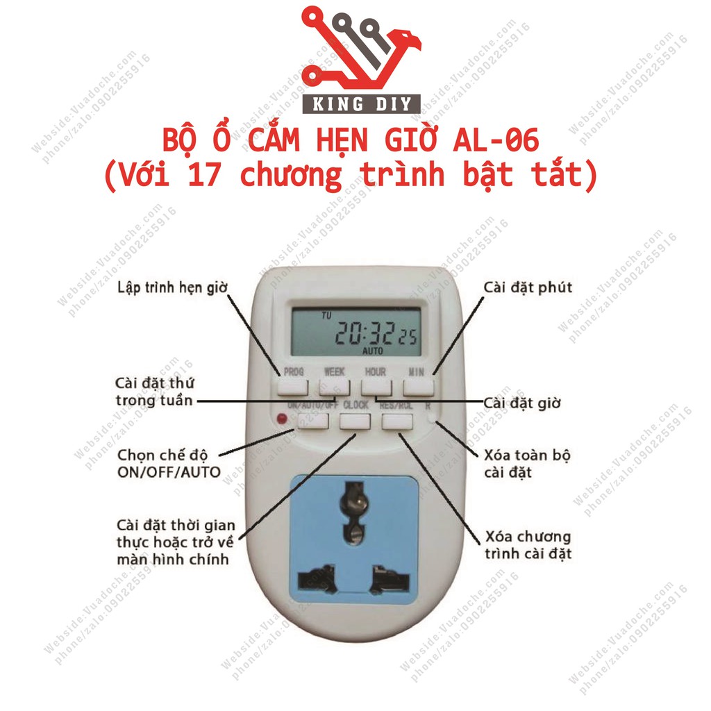 Van nước hẹn giờ hệ thống tưới cây tự động không dùng pin, Bộ vòi nước hẹn giờ tự động tiện dụng