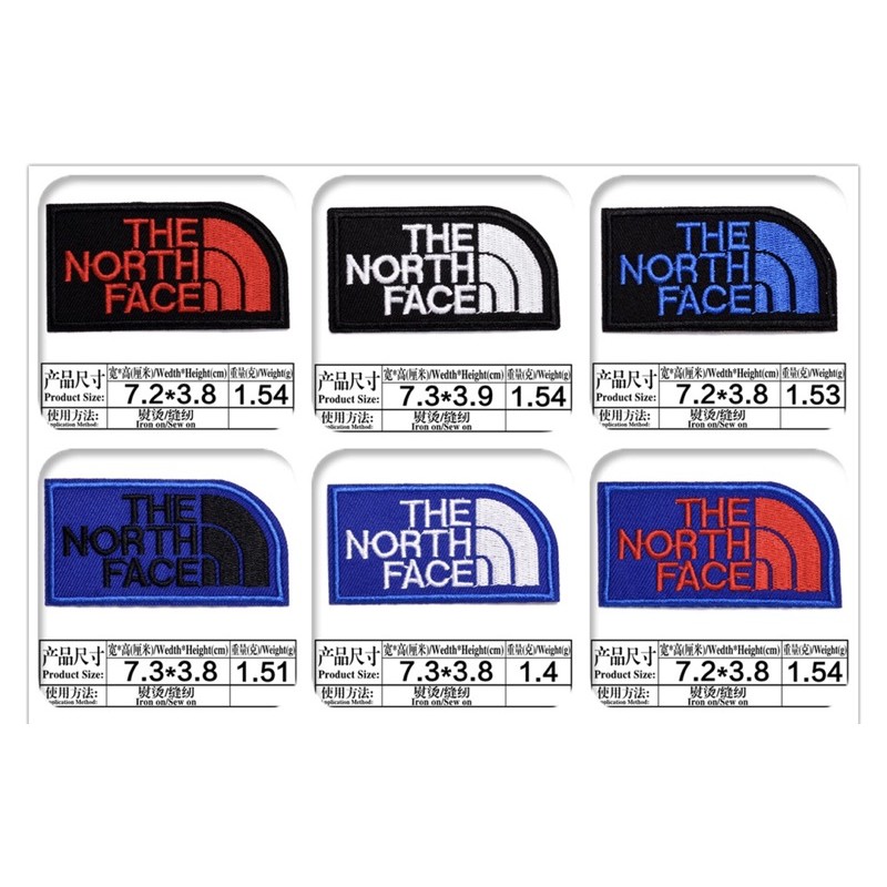 Miếng vá may/ủi logo the north face, puma, kappa dùng trang trí quần áo thể thao