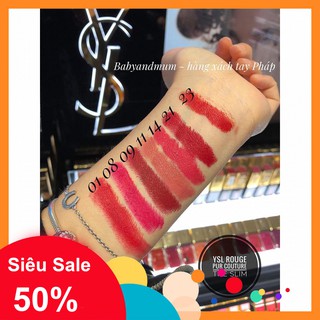 [Hot] [Có sẵn] Hàng Pháp - Son môi YSL ROUGE PUR COUTURE THE SLIM - hàng xách tay Pháp - đủ bill