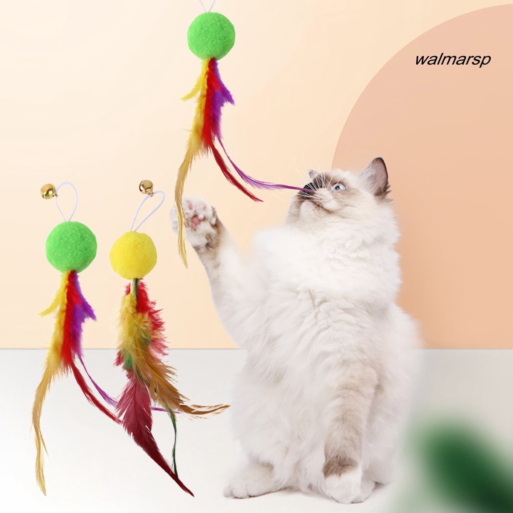 Đồ Chơi Quả Cầu Lông Vũ Dành Cho Mèo Cưng