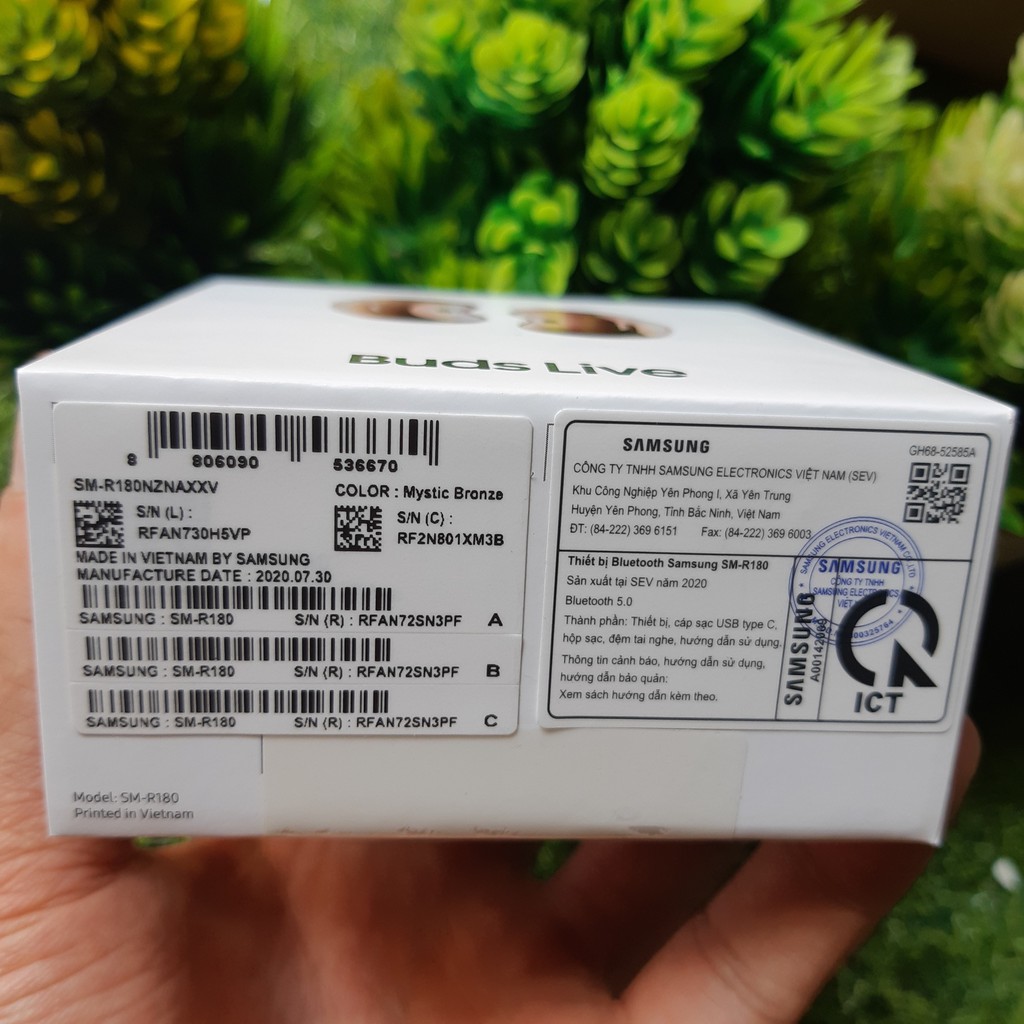 Tai Nghe Bluetooth Samsung Galaxy BUDS LIVE Chính Hãng, Fullbox, Bảo Hành SSVN, Màu: Đồng, Đen, Trắng