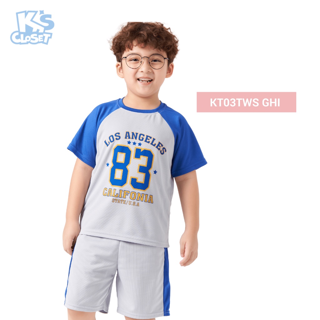 Bộ Quần Áo Cộc Tay K'S CLOSET Cho Bé Trai (2 14 tuổi) KT33THS/ E022THS/ KT29THS / KT27TWS