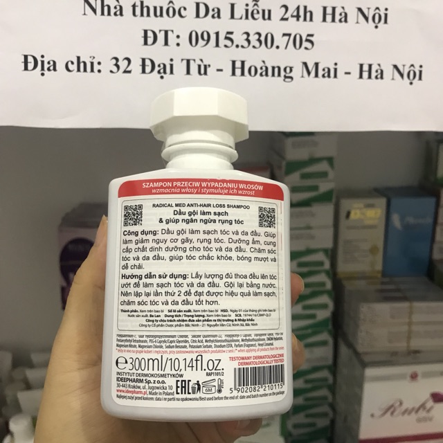 Radical Med Dầu Gội Làm Sạch Giúp Ngăn Ngừa Rụng Tóc 300ml