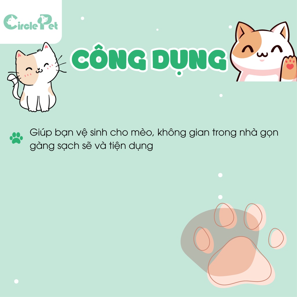 Xẻng Xúc Cát Vệ Sinh Cho Mèo Pian Pian Siêu Nhẹ Tiện Lợi - Circle Pet