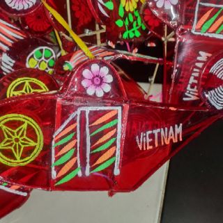 🏮✈️🛩️🚁Lồng đèn giấy kiếng hình máy bay size nhỏ
