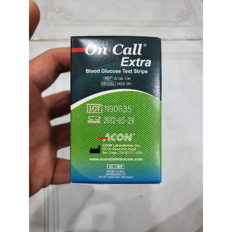 Que thử đường huyết On Call Extra