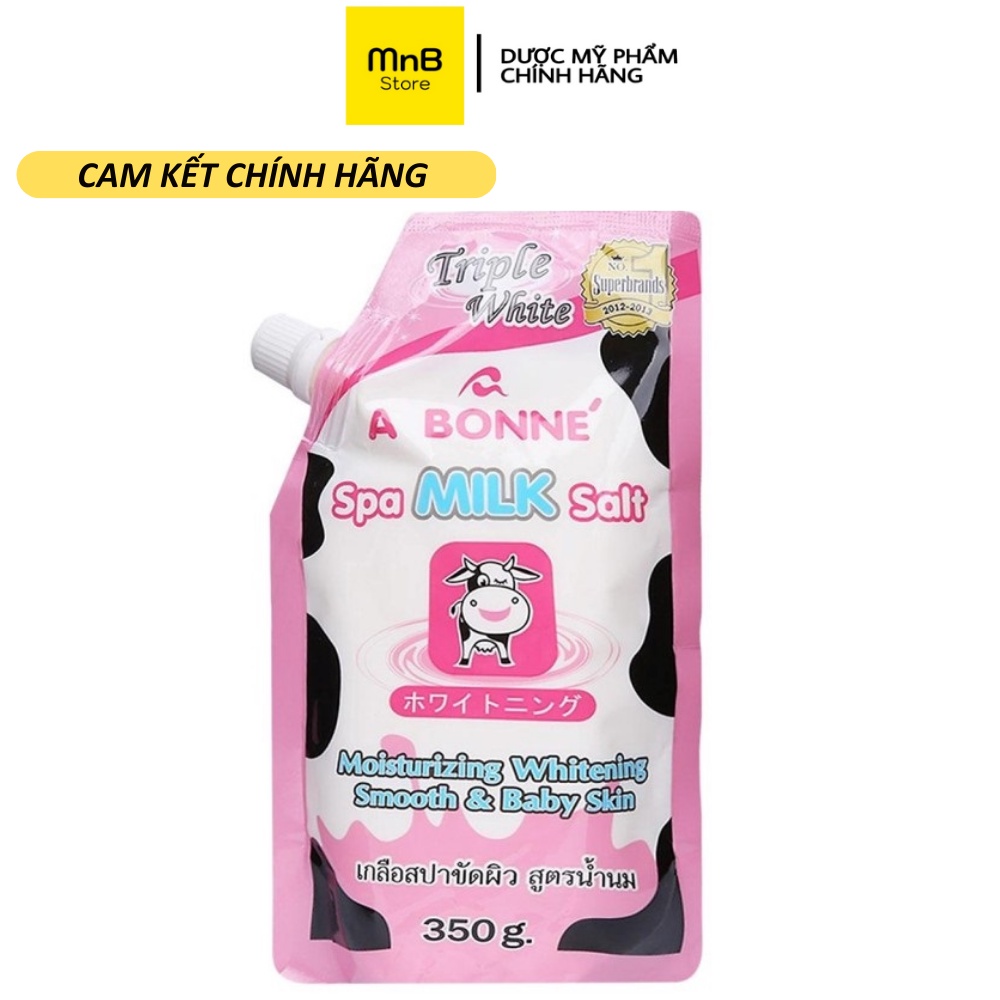 Muối tắm sữa bò tẩy tế bào chết A Bonne Spa Milk Salt Thái Lan 350gr | BigBuy360 - bigbuy360.vn