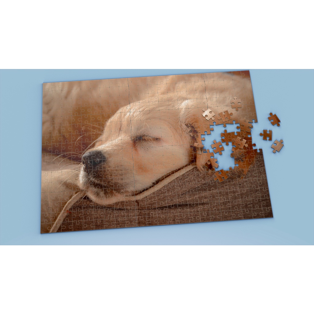 Tranh ghép hình GOLDEN RETRIEVER - Mẫu 3 - Nhận in theo yêu cầu