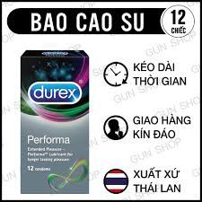 Bộ 3 hộp 24 chiếc Bao cao su Durex Perfoma kéo dài thời gian quan hệ - tặng 1 hộp cùng loại