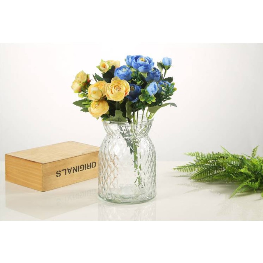 Lọ hoa Thủy Tinh Cắm Hoa- Bình Hoa Loe Miệng Dày Dặn BJ004-1