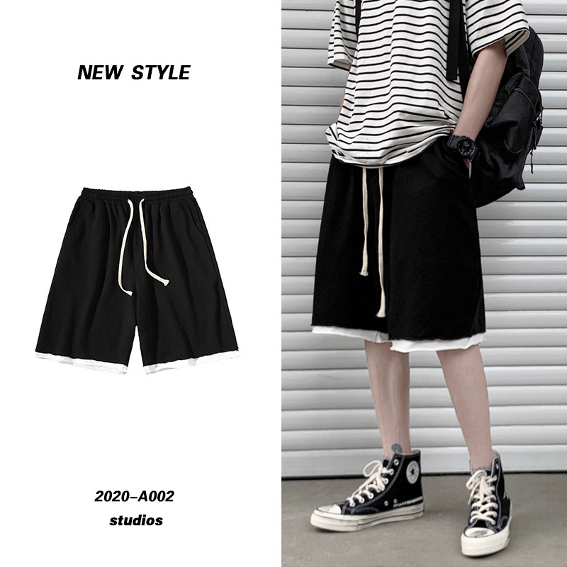 Quần Short Thể Thao Màu Trơn Phong Cách Hồng Kông Size M-2Xl Thoải Mái Cho Nam | BigBuy360 - bigbuy360.vn