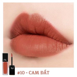 Son pilar siêu lì không chì màu cam đất 10
