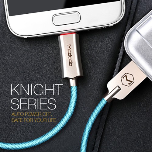 Cáp tự ngắt micro usb mcdodo,tự ngắt khi sạc đầy,chuẩn sạc nhanh quickcharge 3.0,dài 1m