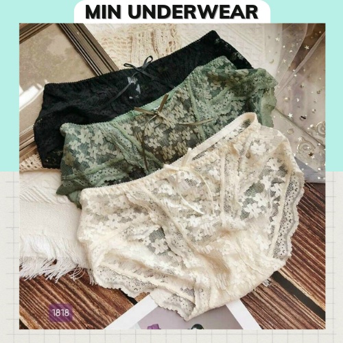Quần Lót Nữ Ren Hoa Nhí Sexy Quyến Rủ Gợi Cảm Min Underwear 198202