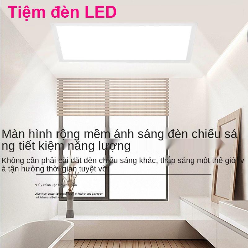 Đèn led âm trần nhà tắm vuông 300x300 tích hợp nhôm bếp gusset 30x60 phẳng 600x600