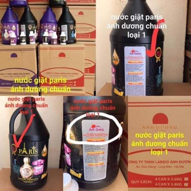 Nước giặt paris ánh dương