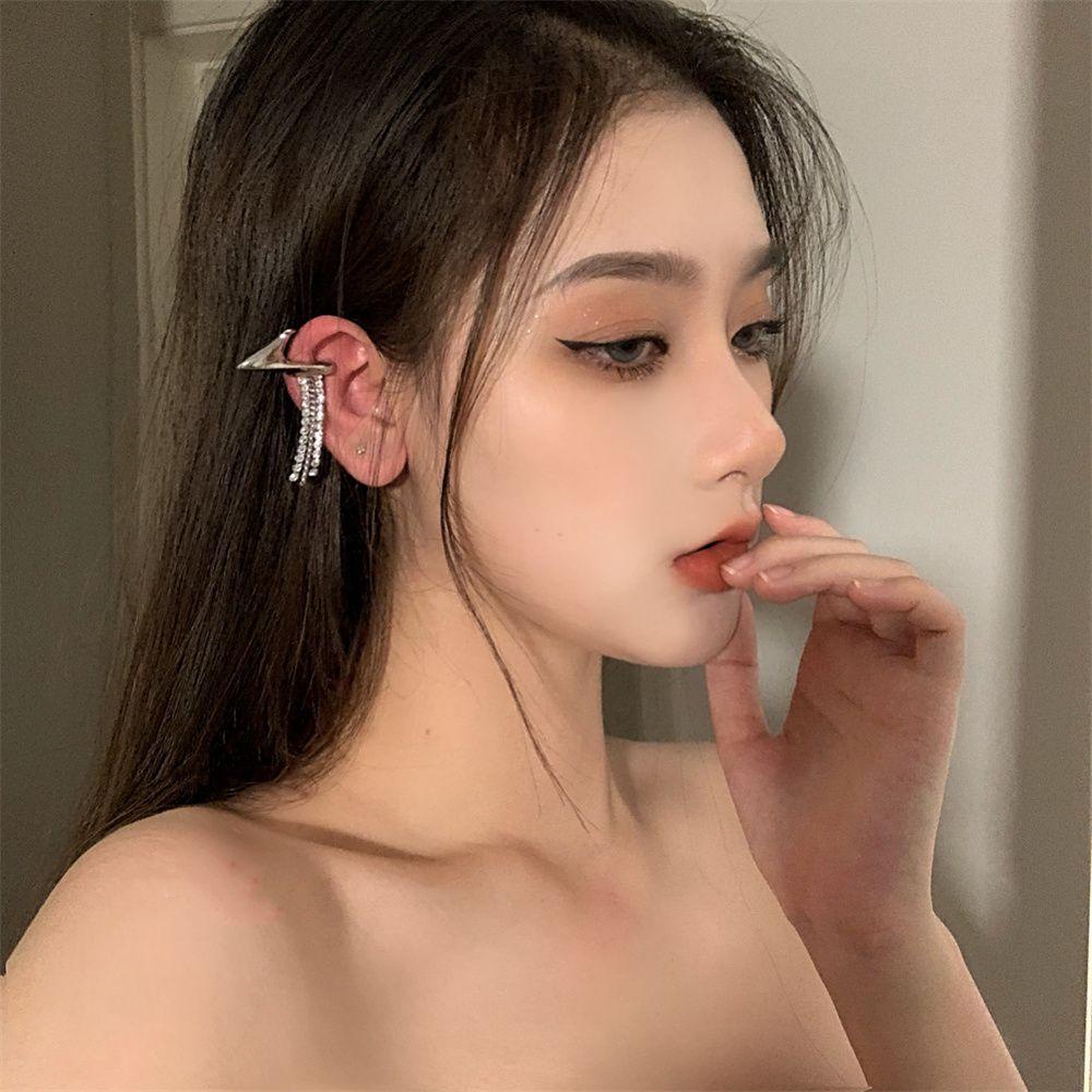 Khuyên Kẹp Vành Tai Không Đối Xứng Thời Trang Dự Tiệc