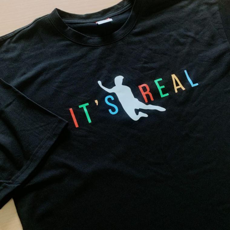 ⚡Áo thun tay lỡ Hottrend Cú sút, Cú ngã Văn toàn It' Real ⚡ Phông nam nữ unisex chất coton Freesize