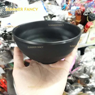 Chén cơm 11.4cm nhựa Melamine phíp Nhám Đen black - Bowl